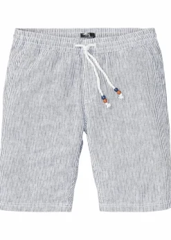 Regular Fit Bermuda aus luftigem Leinen-Mix|bonprix New