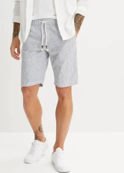Regular Fit Bermuda aus luftigem Leinen-Mix|bonprix New