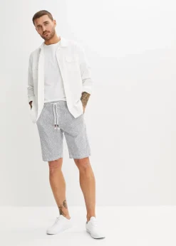 Regular Fit Bermuda aus luftigem Leinen-Mix|bonprix New