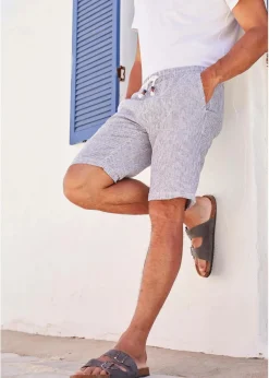 Regular Fit Bermuda aus luftigem Leinen-Mix|bonprix New