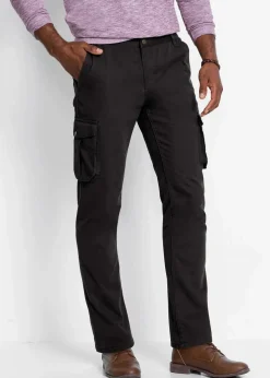 Regular Fit Cargohose aus reiner Baumwolle mit Komfortschnitt, Straight|bonprix Hot