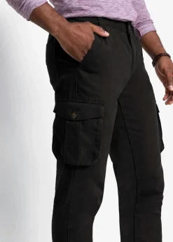 Regular Fit Cargohose aus reiner Baumwolle mit Komfortschnitt, Straight|bonprix Hot