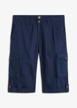 Regular Fit Cargo-Long-Bermuda aus luftigem Leinen-Mix|bonprix Online