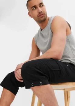 Regular Fit Cargo-Long-Bermuda aus reiner Baumwolle|bonprix Outlet