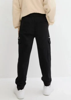 Regular Fit Cargo-Schlupfhose aus elastischen Baumwoll-Mix, Straight|bonprix