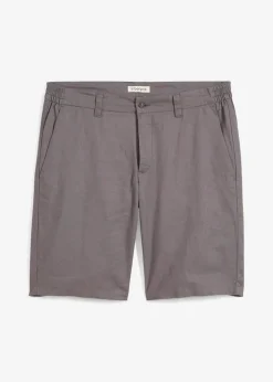 Regular Fit Chino-Bermuda aus luftigem Leinen-Mix|bonprix