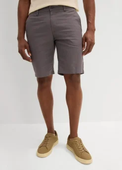 Regular Fit Chino-Bermuda aus luftigem Leinen-Mix|bonprix
