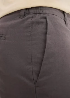 Regular Fit Chino-Bermuda aus luftigem Leinen-Mix|bonprix