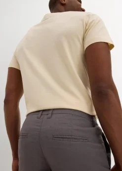 Regular Fit Chino-Bermuda aus luftigem Leinen-Mix|bonprix