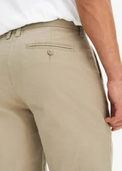 Regular Fit Chinohose aus reiner Baumwolle, Straight|bonprix New