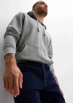 bonprix Hosen|Große Größen|Regular Fit Cord-Schlupfhose, Straight dunkelblau