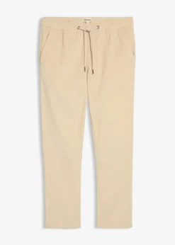 bonprix Große Größen|Hosen|Regular Fit Cord-Schlupfhose, Straight hellsand