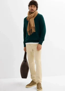 bonprix Große Größen|Hosen|Regular Fit Cord-Schlupfhose, Straight hellsand