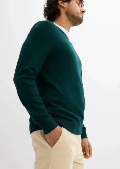 bonprix Große Größen|Hosen|Regular Fit Cord-Schlupfhose, Straight hellsand