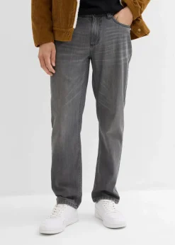 Regular Fit Jeans aus reiner Baumwolle mit Komfortbund, Straight|bonprix Online