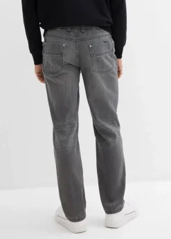 Regular Fit Jeans aus reiner Baumwolle mit Komfortbund, Straight|bonprix Online