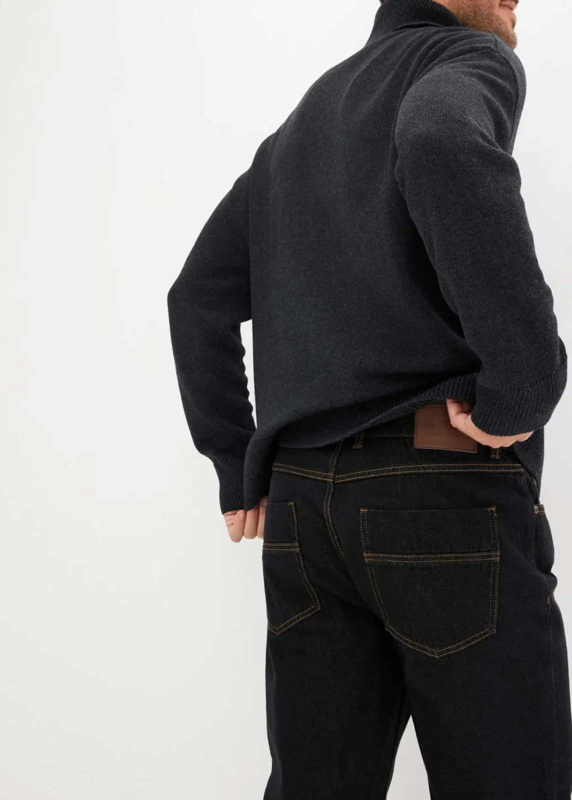 bonprix Jeans|Basics|Regular Fit Jeans, Straight dunkelbraun