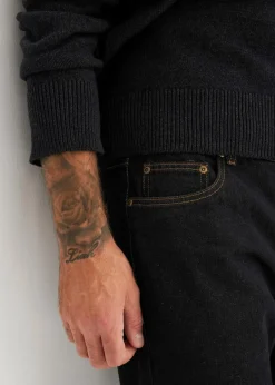 bonprix Jeans|Basics|Regular Fit Jeans, Straight dunkelbraun