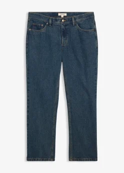 bonprix Große Größen|Basics|Regular Fit Jeans, Straight dunkelblau denim
