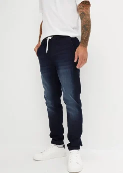 Regular Fit Jeans-Jogger mit Komfortbund, Straight|bonprix Hot