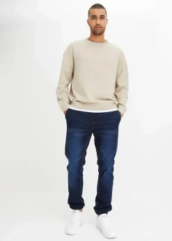 Regular Fit Jeans-Jogger mit Komfortbund, Tapered|bonprix Clearance
