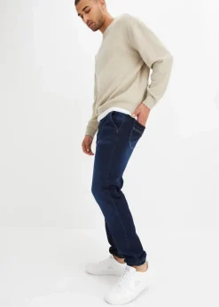 Regular Fit Jeans-Jogger mit Komfortbund, Tapered|bonprix Clearance
