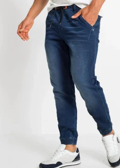 Regular Fit Jeans-Jogger mit Komfortbund, Straight|bonprix Online