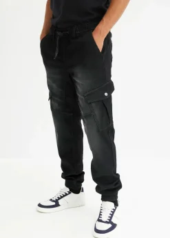 Regular Fit Jeans-Jogger mit Komfortbund, Straight|bonprix Online