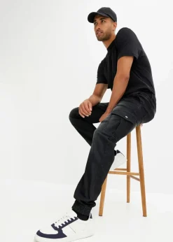 Regular Fit Jeans-Jogger mit Komfortbund, Straight|bonprix Online