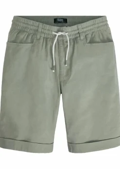 Regular Fit Schlupf-Bermuda aus luftigem Leinen-Mix|bonprix