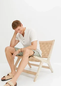 Regular Fit Schlupf-Bermuda aus luftigem Leinen-Mix|bonprix