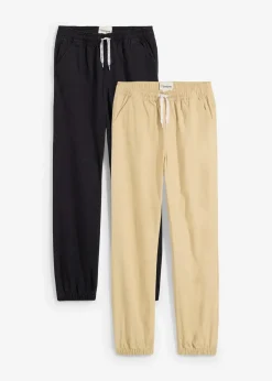 Regular Fit Schlupfhose aus reiner Baumwolle (2er Pack)|bonprix Best