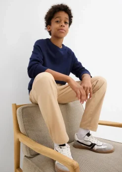 Regular Fit Schlupfhose aus reiner Baumwolle, Straight|bonprix Best