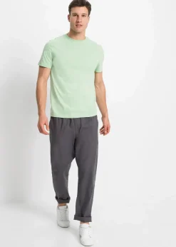 Regular Fit Schlupfhose aus luftigem Leinen-Mix, Straight|bonprix New
