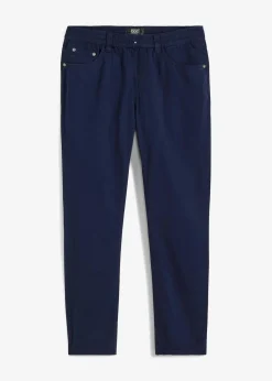 bonprix Große Größen|Basics|Regular Fit Schlupfhose aus reiner Baumwolle, Straight dunkelblau
