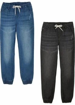 Regular Fit Schlupfjeans mit Baumwolle (2er Pack)|bonprix