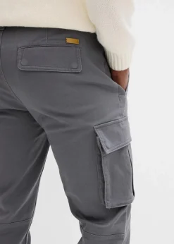 Regular Fit Stretch-Cargohose aus robuster Bio-Baumwolle, Straight|bonprix Hot