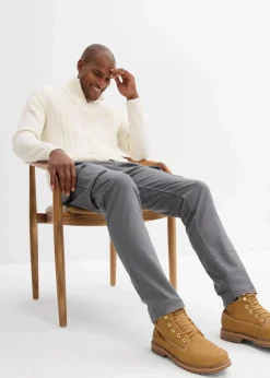 Regular Fit Stretch-Cargohose aus robuster Bio-Baumwolle, Straight|bonprix Hot