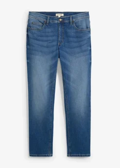 bonprix Jeans|Große Größen|Regular Fit Stretch-Jeans, Straight blau denim