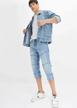 Regular Fit 3/4-Stretch-Jeans, Straight|bonprix