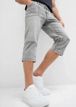 Regular Fit 3/4-Stretch-Jeans, Straight|bonprix Hot
