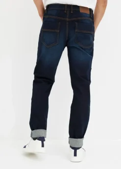 bonprix Große Größen|Jeans|Regular Fit Stretch-Jeans m. Komfortschnitt, Tapered dunkelblau denim