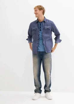 Regular Fit Stretch-Jeans, Straight|bonprix Clearance