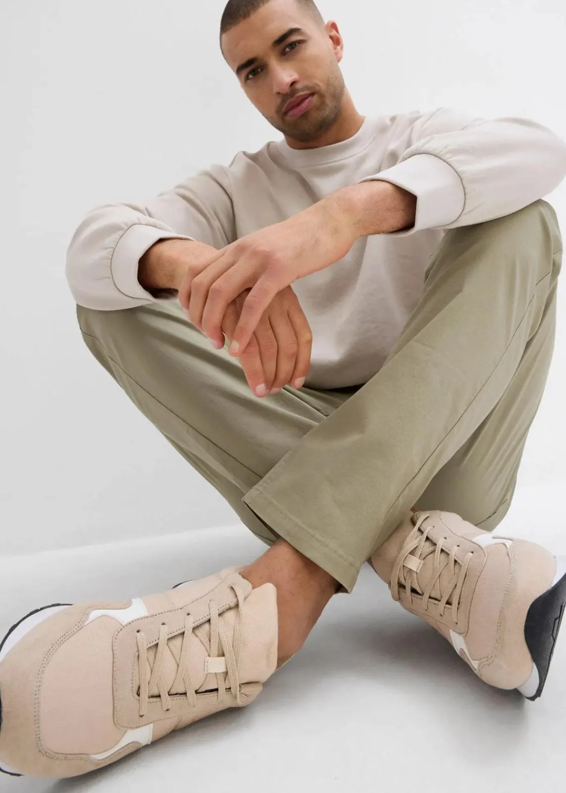 Regular Fit Stretch-Schlupfhose, Straight|bonprix Best