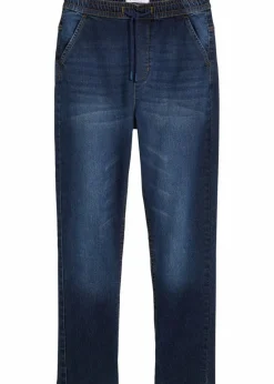 bonprix Jungen 9-16 Jahre·Bademode|Jungen 9-16 Jahre·Jeans|Regular Fit Stretch-Schlupfjeans, Straight dunkelblau denim