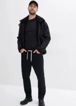 Regular Fit Stretch-Schlupfhose, Straight|bonprix Discount