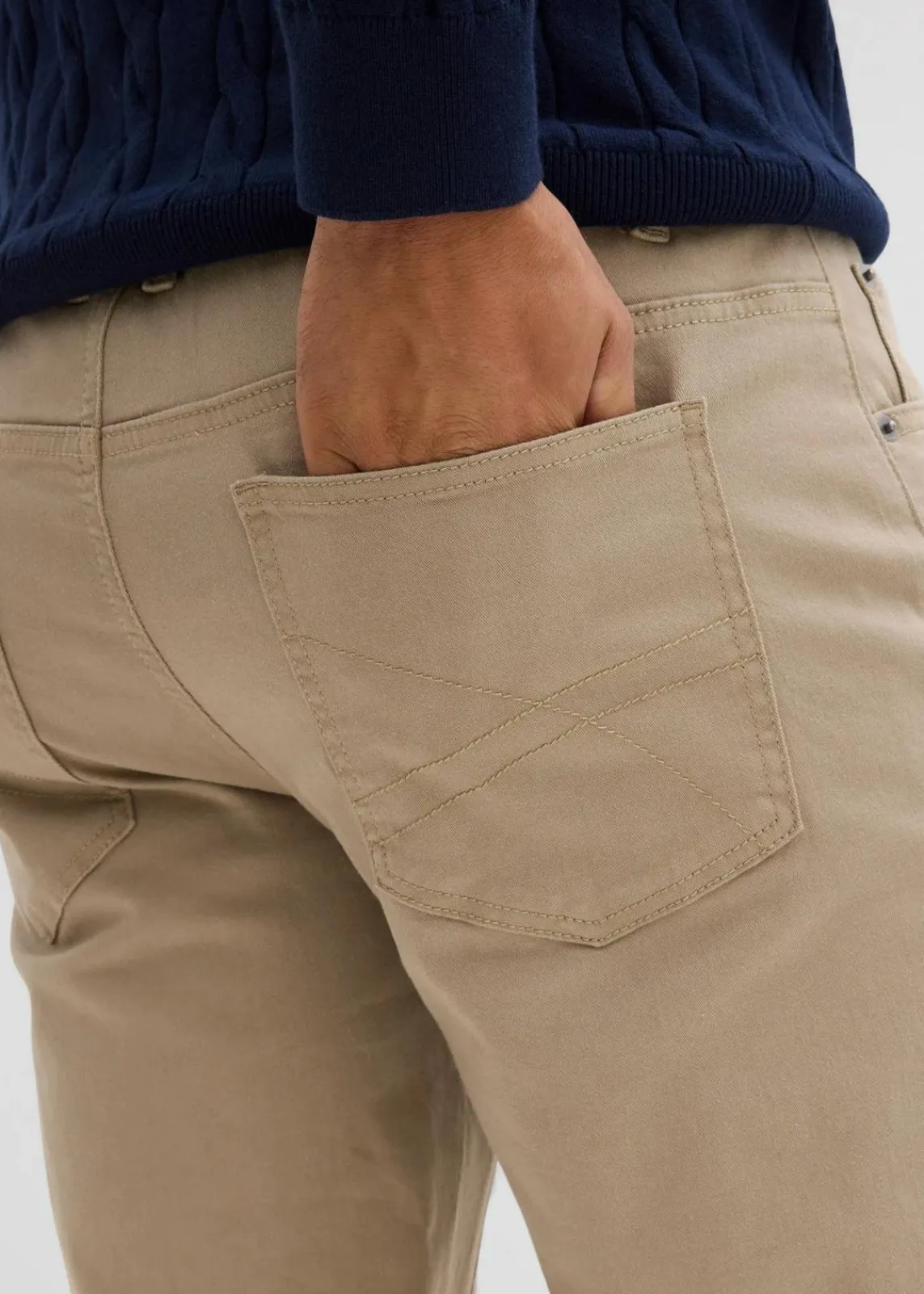 Regular Fit Stretch-Thermohose mit flauschigem Flanellfutter, Straight|bonprix Outlet