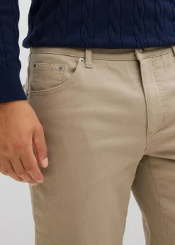 Regular Fit Stretch-Thermohose mit flauschigem Flanellfutter, Straight|bonprix Outlet