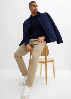 Regular Fit Stretch-Thermohose mit flauschigem Flanellfutter, Straight|bonprix Outlet