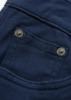 bonprix Hosen|Thermobekleidung|Regular Fit Stretch-Thermohose mit flauschigem Flanellfutter, Straight dunkelblau